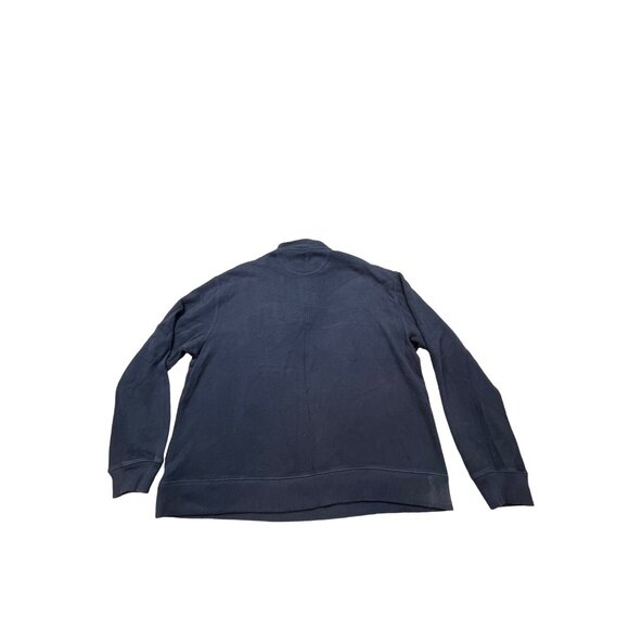 Paradise Collection Mens XL Navy Blue 1/4 Zip Pullover Sweatshirt Windbreaker - Picture 2 of 9